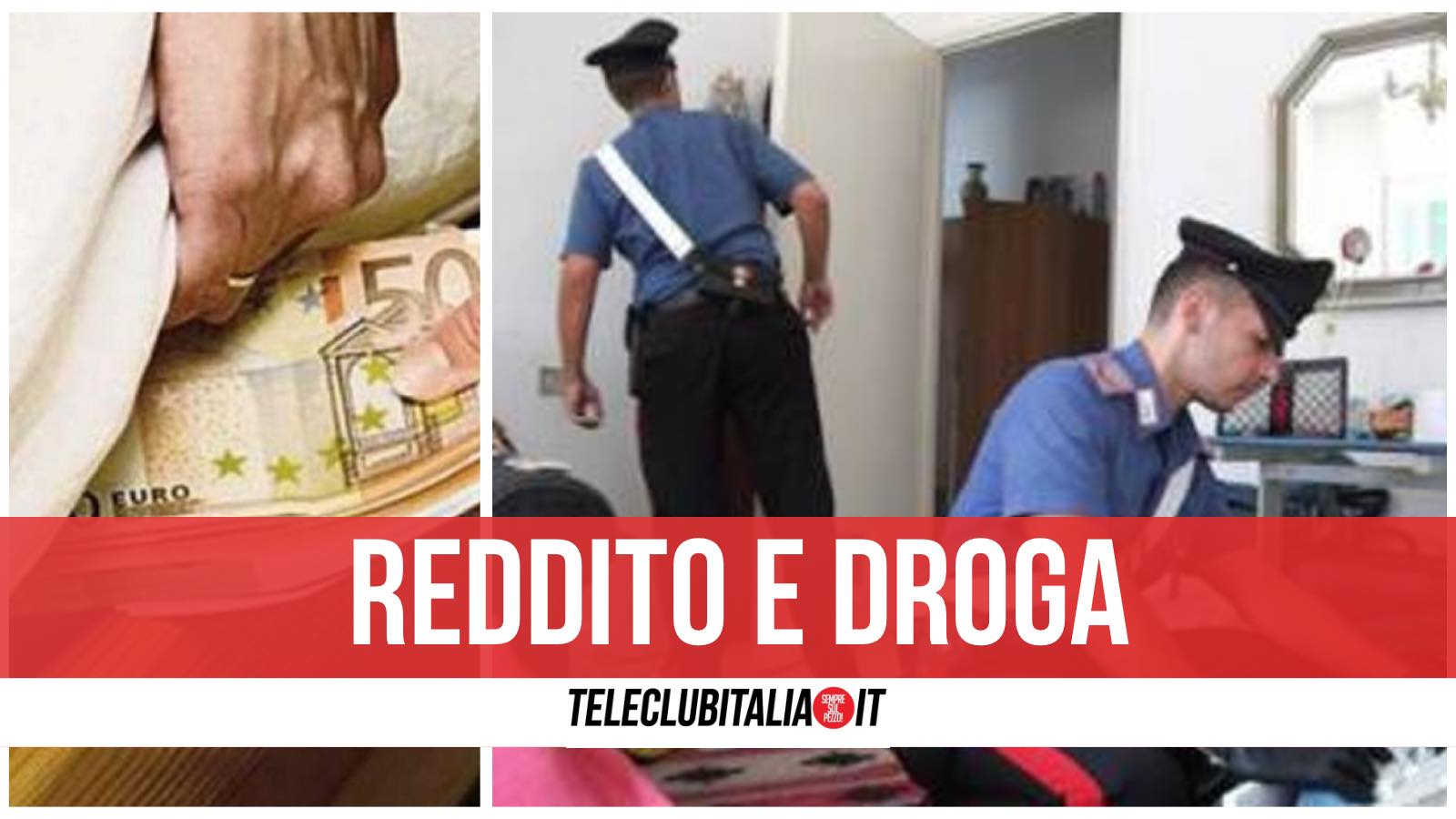 reddito di cittadinanza droga striano arrestato