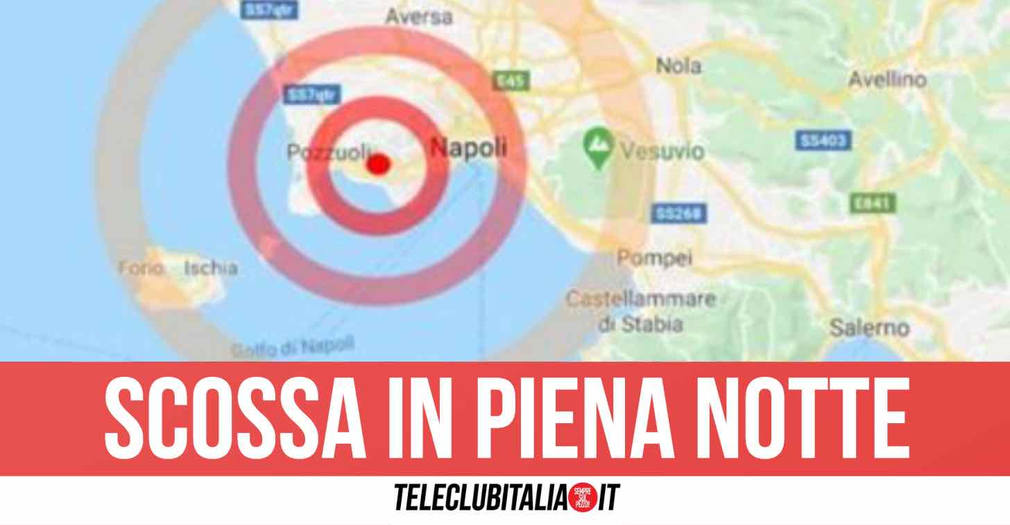 Terremoto a Napoli, residenti svegliati nella notte dalla scossa