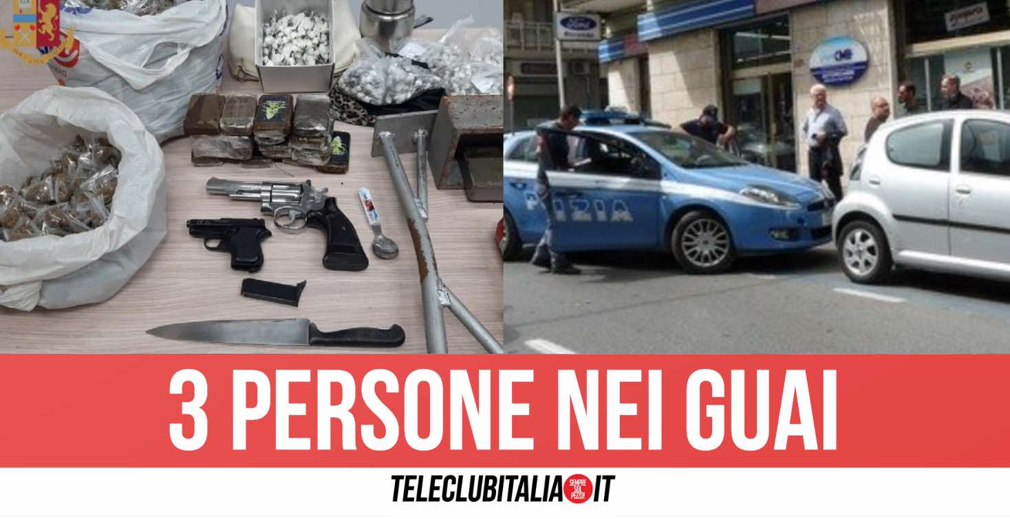 Blitz a Frattamaggiore, trovati armi e chili di droga nascosti in un auto 