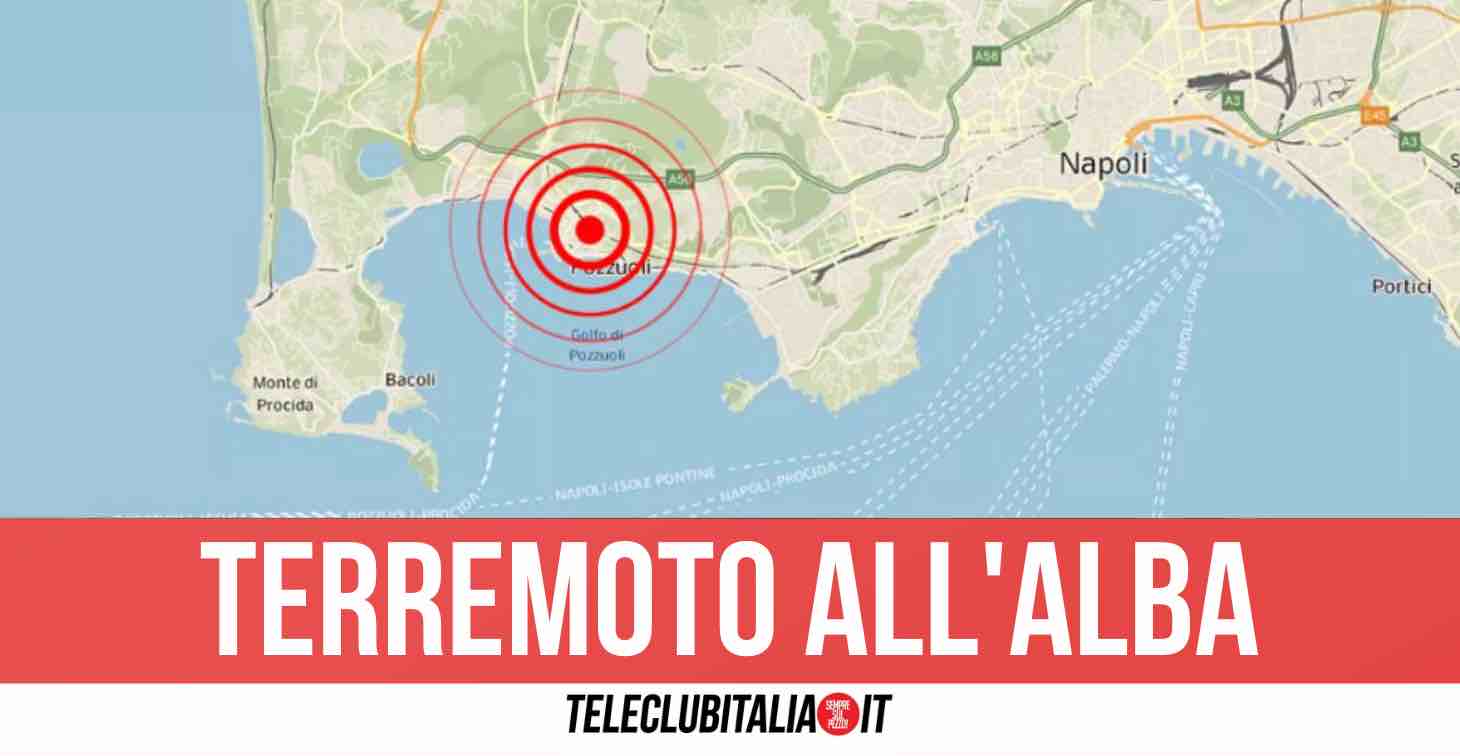 Napoli e Pozzuoli, forte scossa di terremoto all'alba