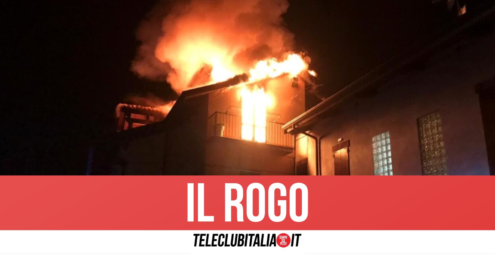 Paura nella notte nel casertano, incendio devasta abitazione al 3 piano