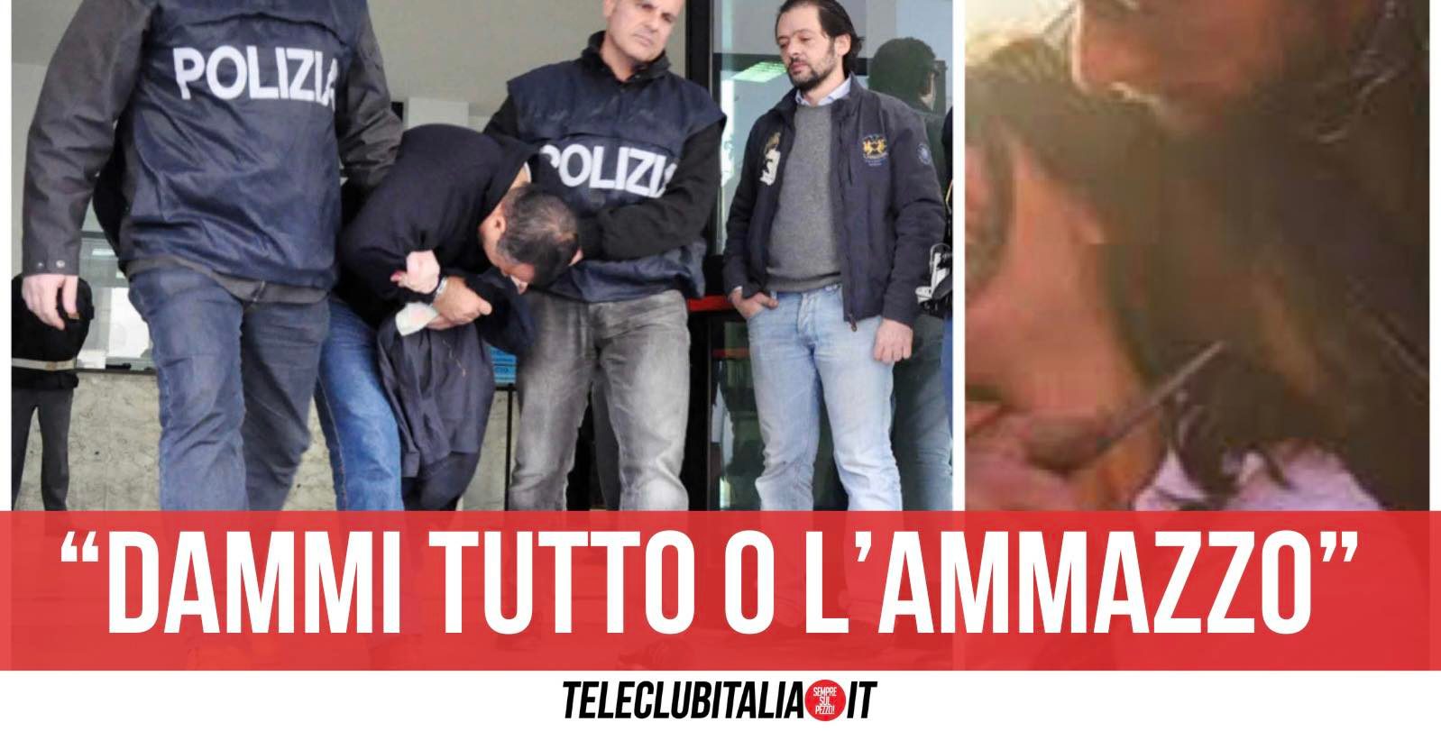 polizia arrestato coltello alla gola fidanzati napoli