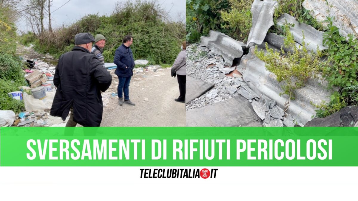 rifiuti via sorbe rosse giugliano