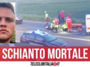 Da Napoli a Maranello per incontrare la fidanzata: Fortunato muore in autostrada