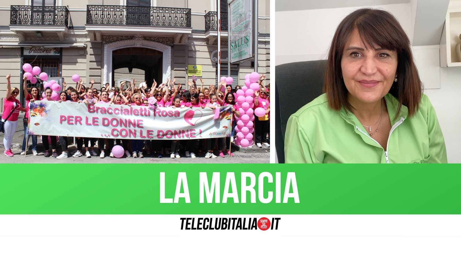 marcia braccialetti rosa Giugliano