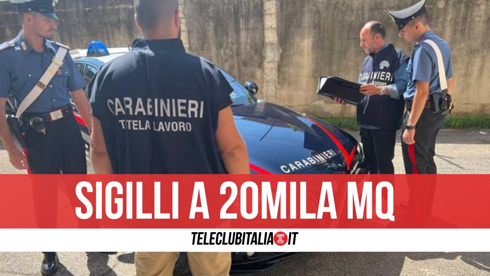 sequestro area 20mila mq giugliano vendita noleggio macchinari industriali