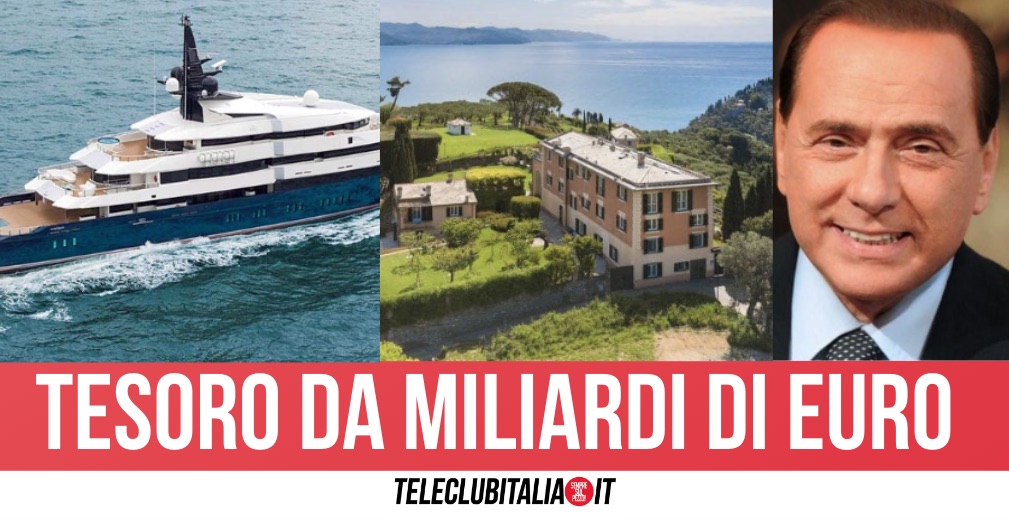 Barche, jet privati, case di lusso e azioni: il patrimonio di Silvio Berlusconi
