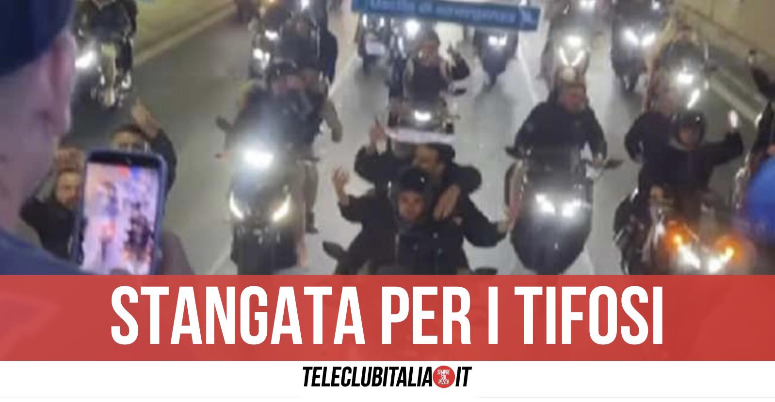 corteo scooter napoli juventus multe