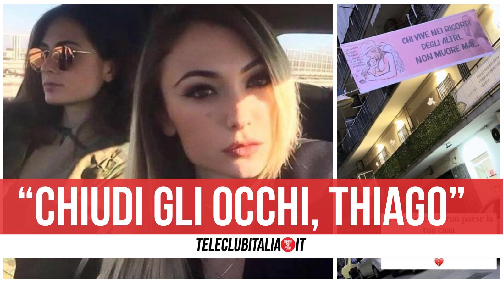 giulia tramontano striscione fiaccolata