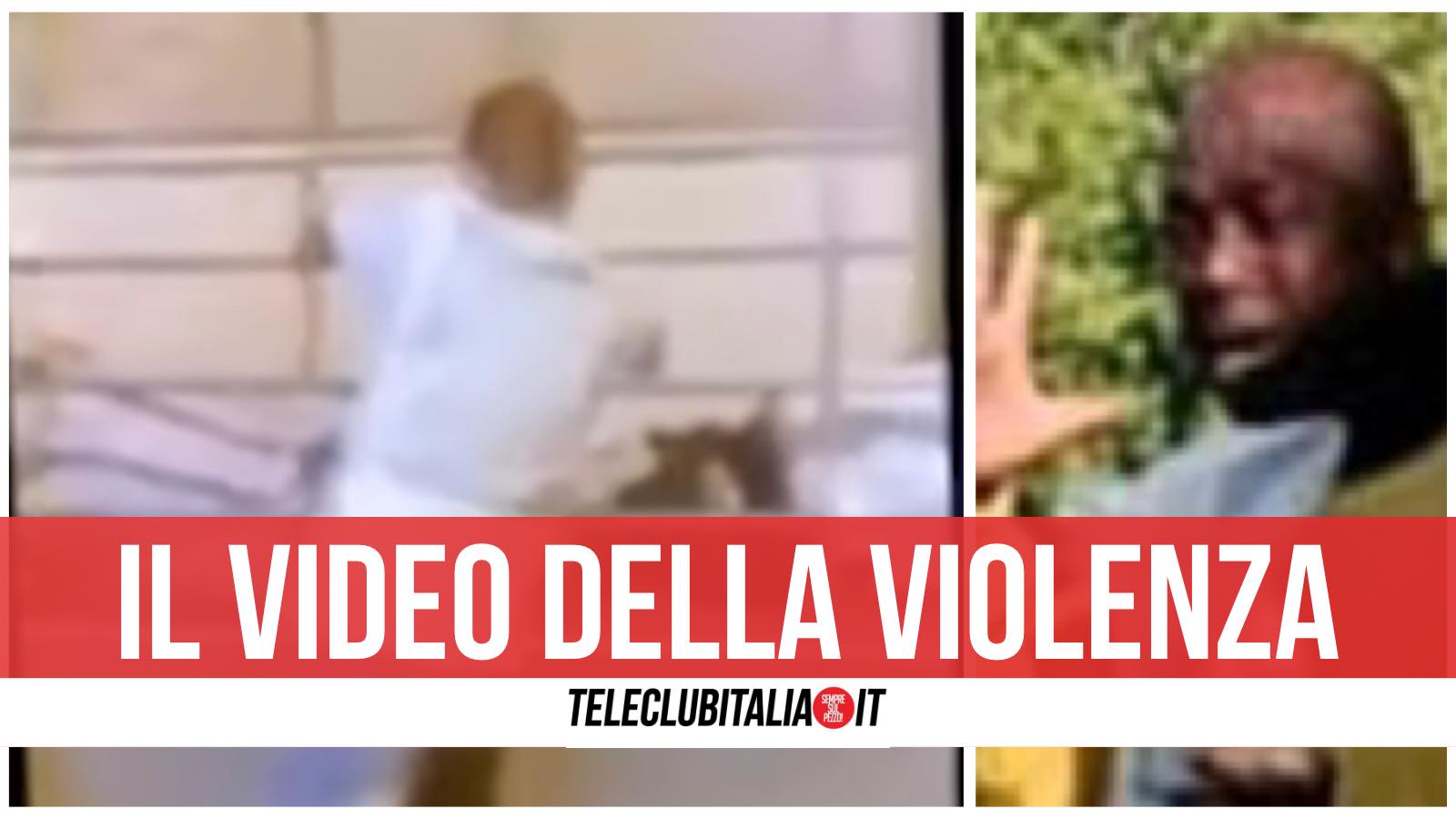 pomigliano clochard video violenza