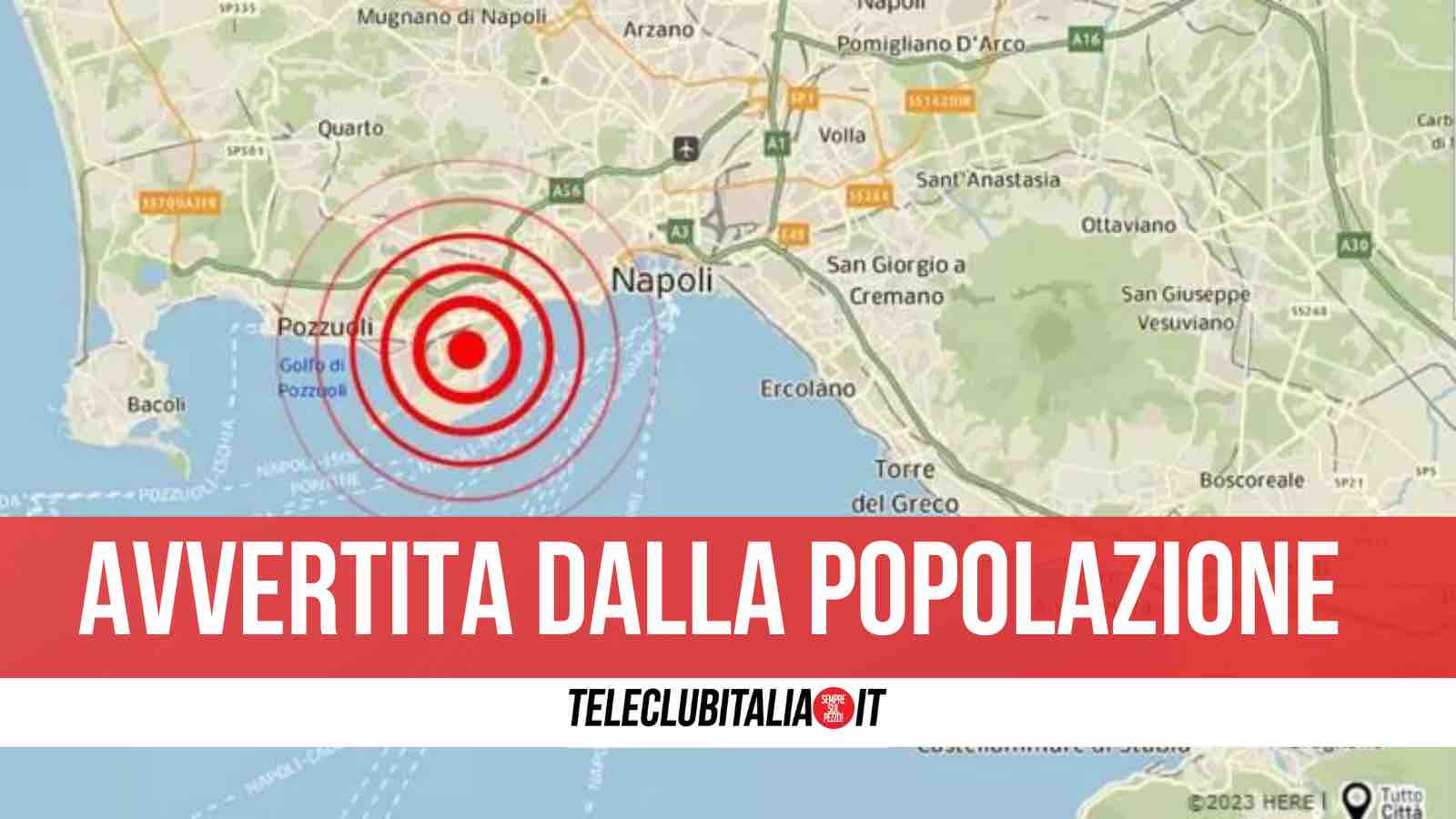 scossa terremoto campi flegrei oggi 11 giugno