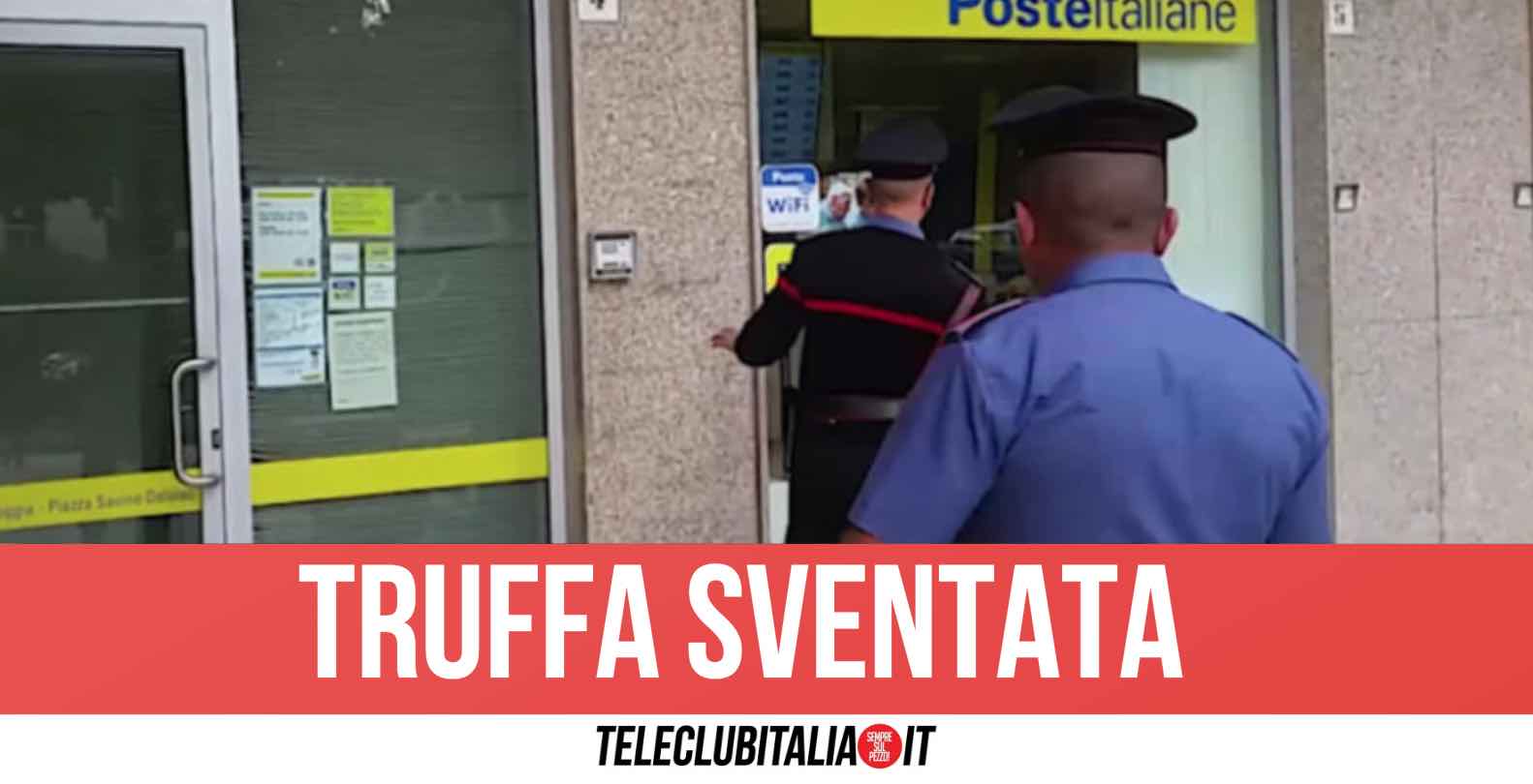 Giugliano, donna va in posta per ritirare 5000 euro ma viene arrestata