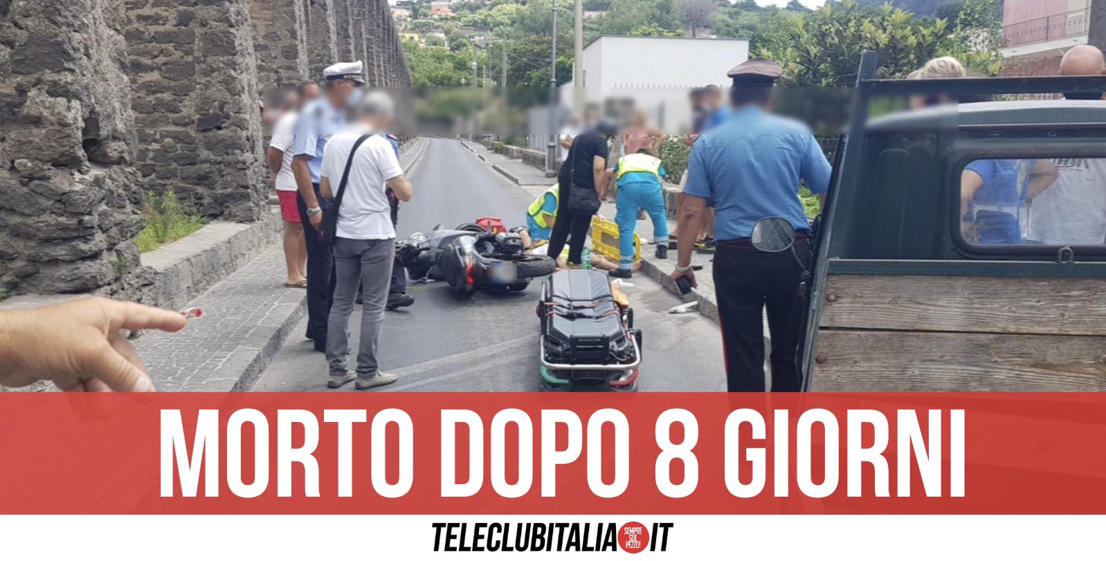 incidente ischia morto