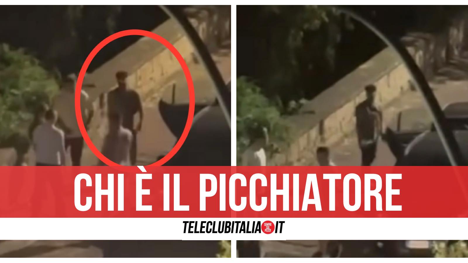 picchia fidanzata napoli video identificato