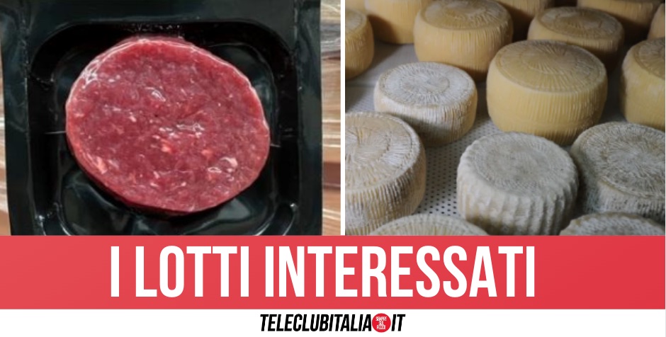 tartare e formaggi ritirati ministero salute