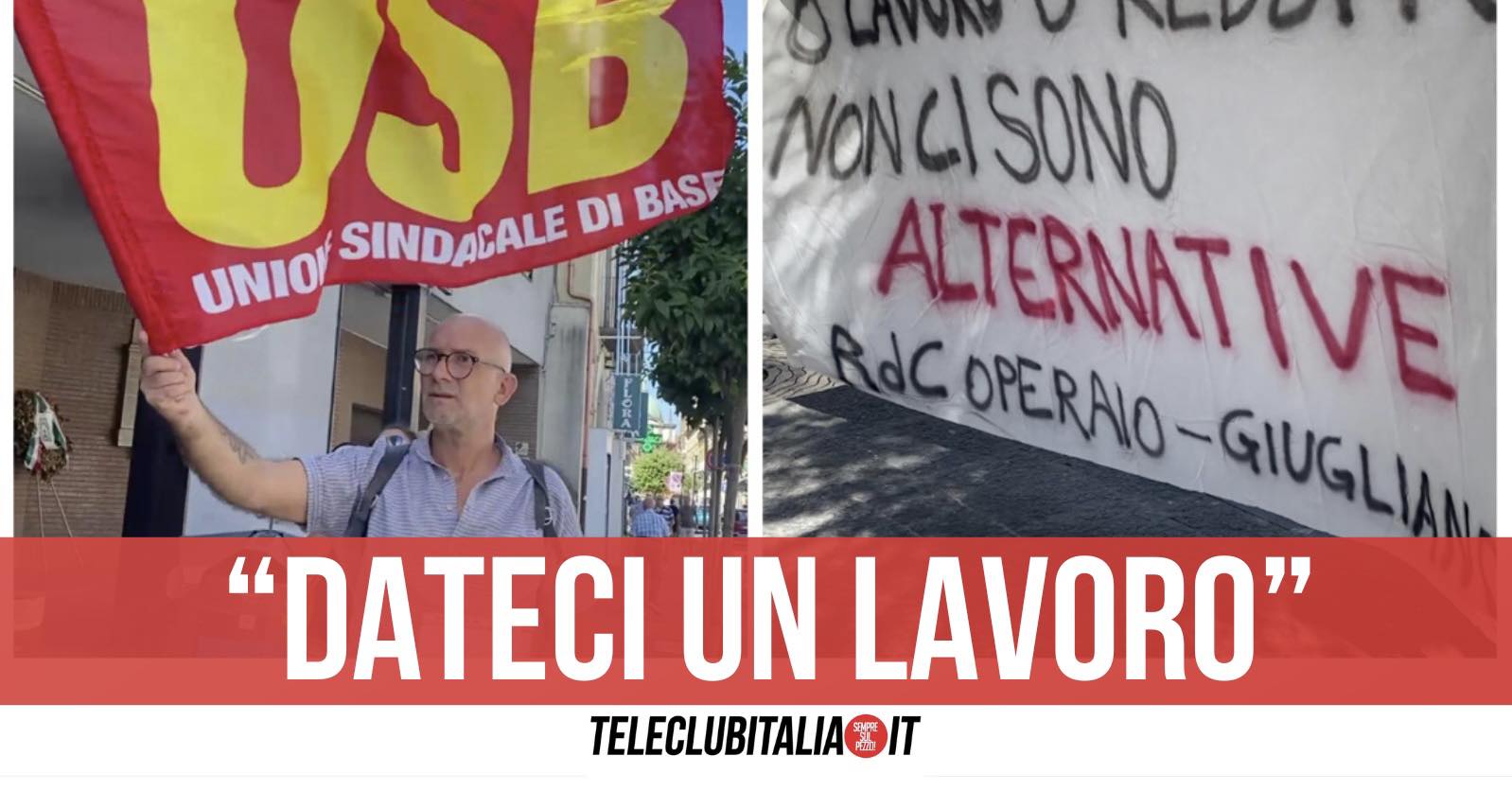 protesta giugliano reddito di cittadinanza protesta giugliano reddito di cittadinanza
