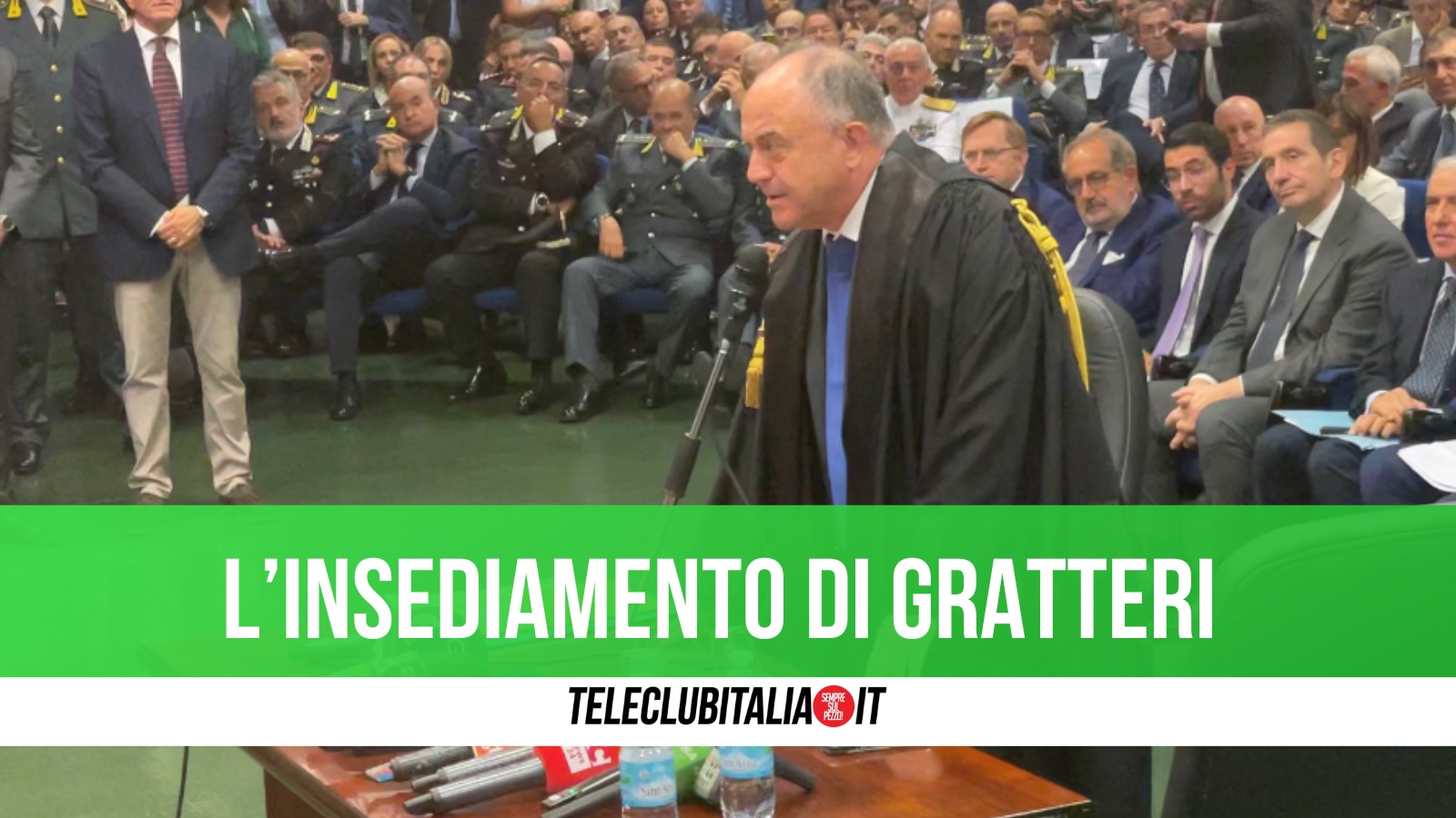 Napoli, l'insediamento del procuratore Nicola Gratteri: 