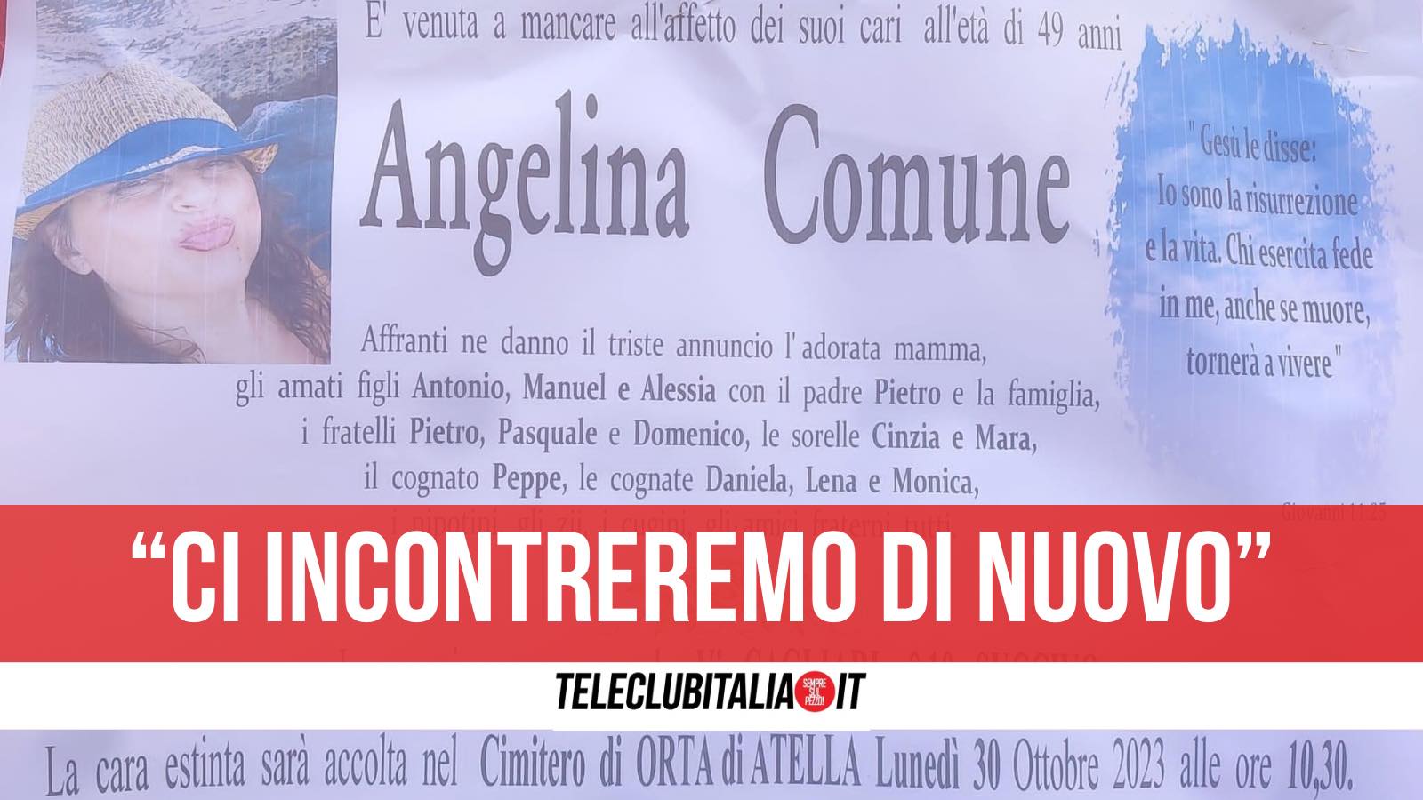 angelina comune morta orta di atella angelina comune morta orta di atella