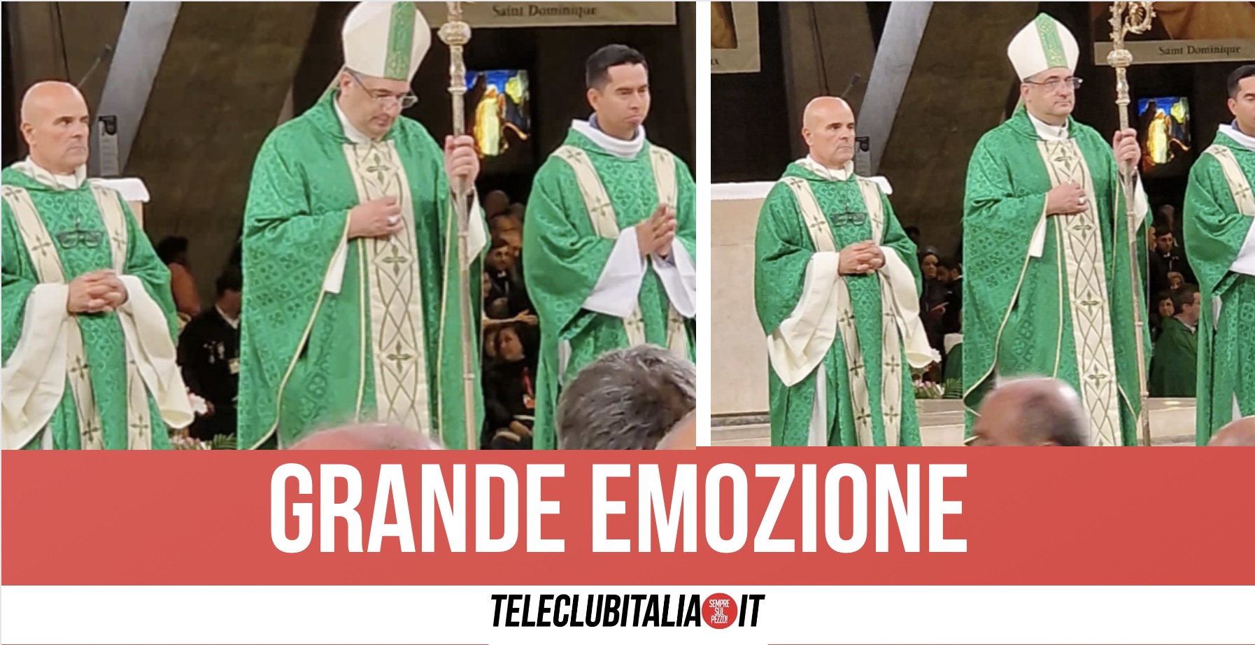 Monsignor Stefano Rega celebra messa a Lourdes: prima volta per un giuglianese