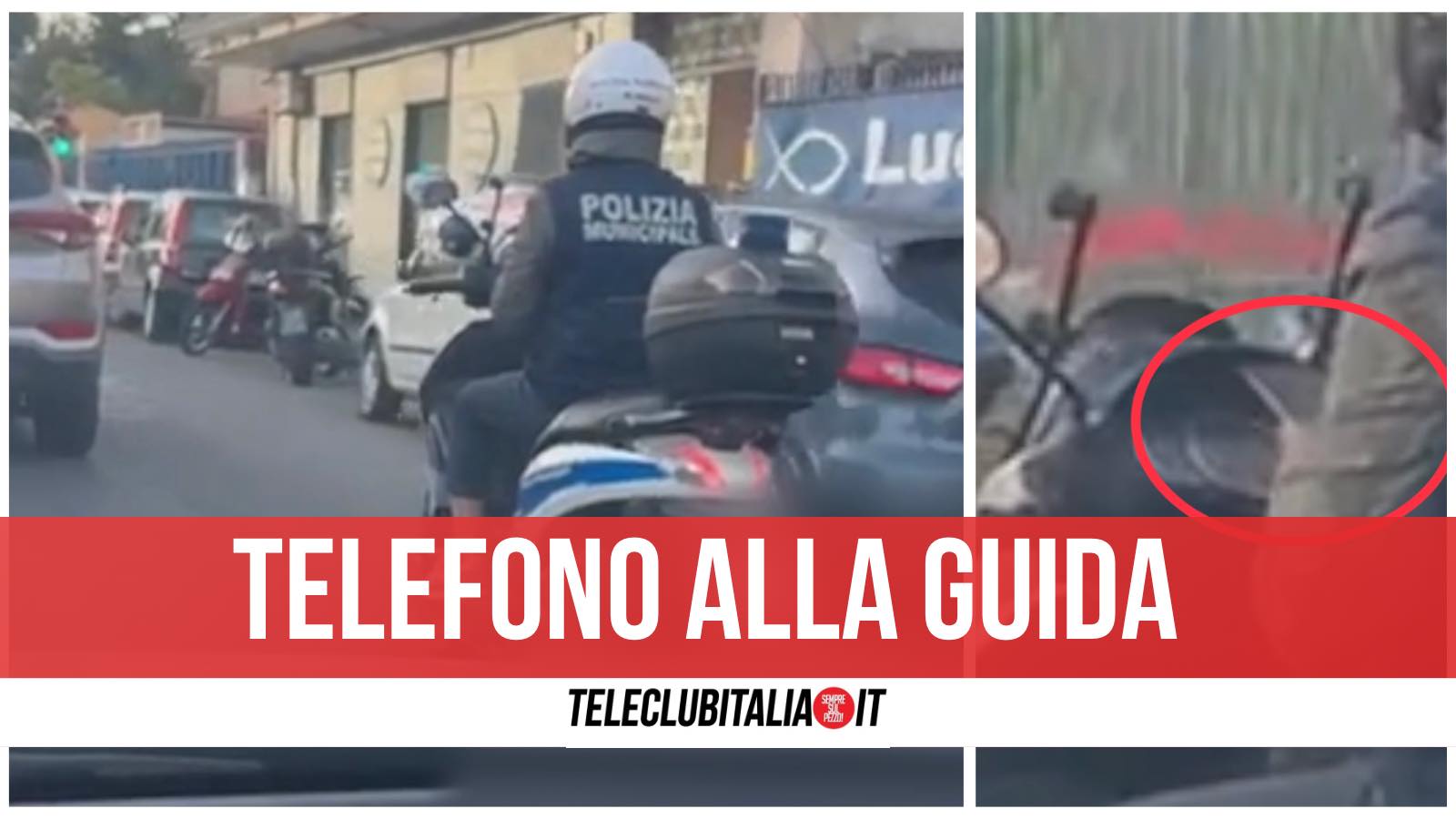 telefono alla guida napoli polizia municipale