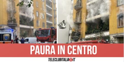 Incendio in un appartamento al Vomero: un uomo morto e due intossicati