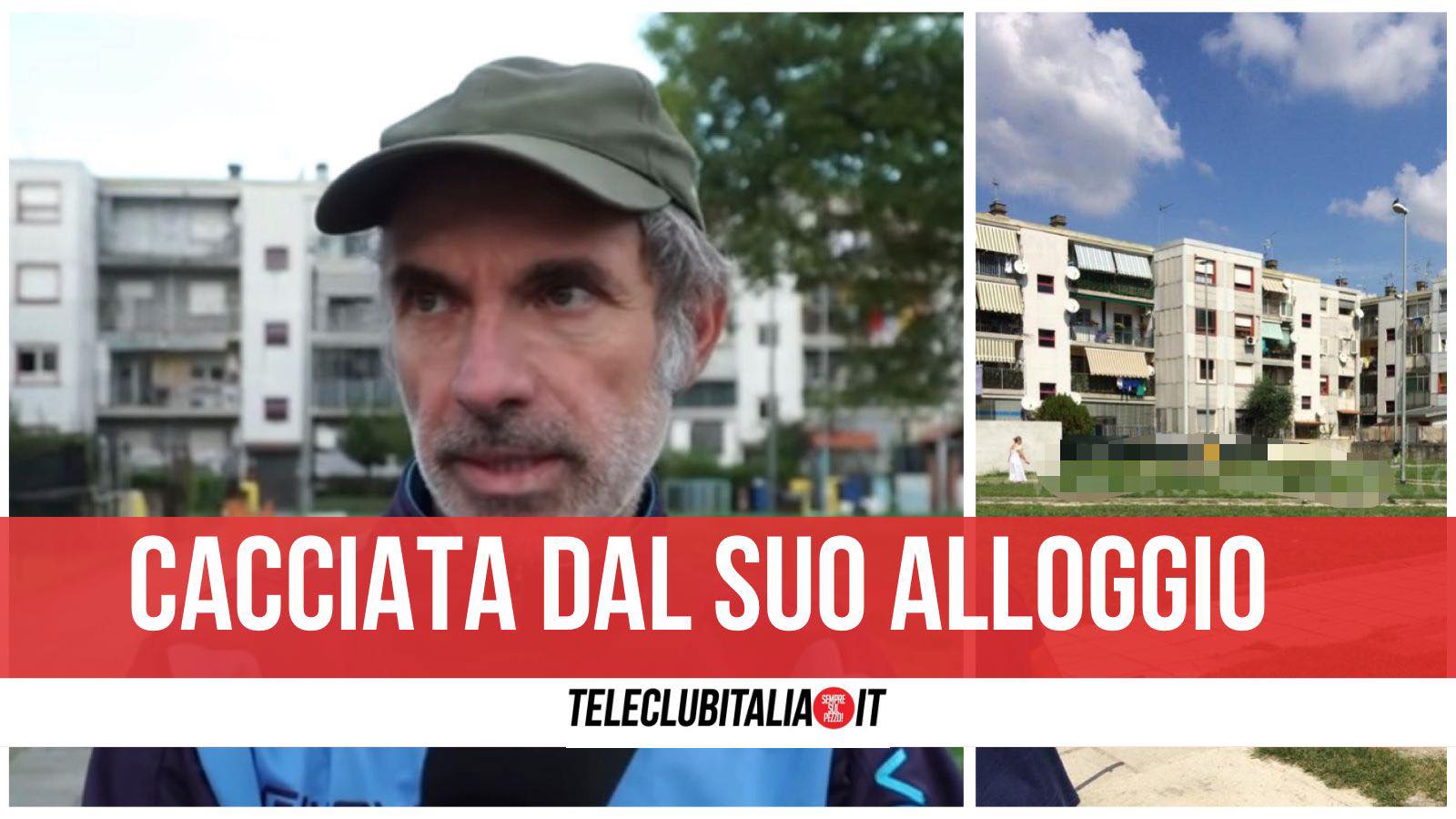 anziana alloggio occupato rione 219 quarto