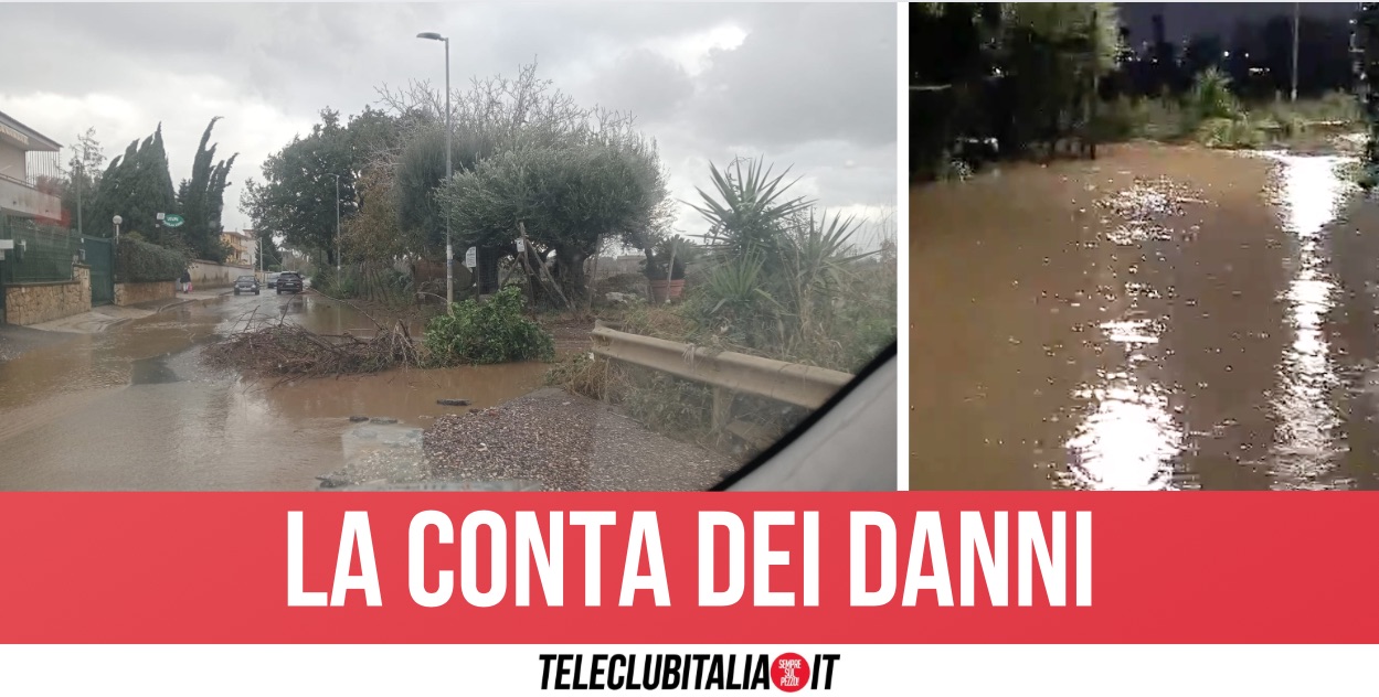 Campania nella morsa del maltempo: allagamenti, strade crollate e fango