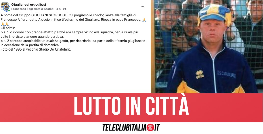 Giugliano, addio ad "Aluccio" Alfiero: la mascotte dei tigrotti si è spento a 68 anni