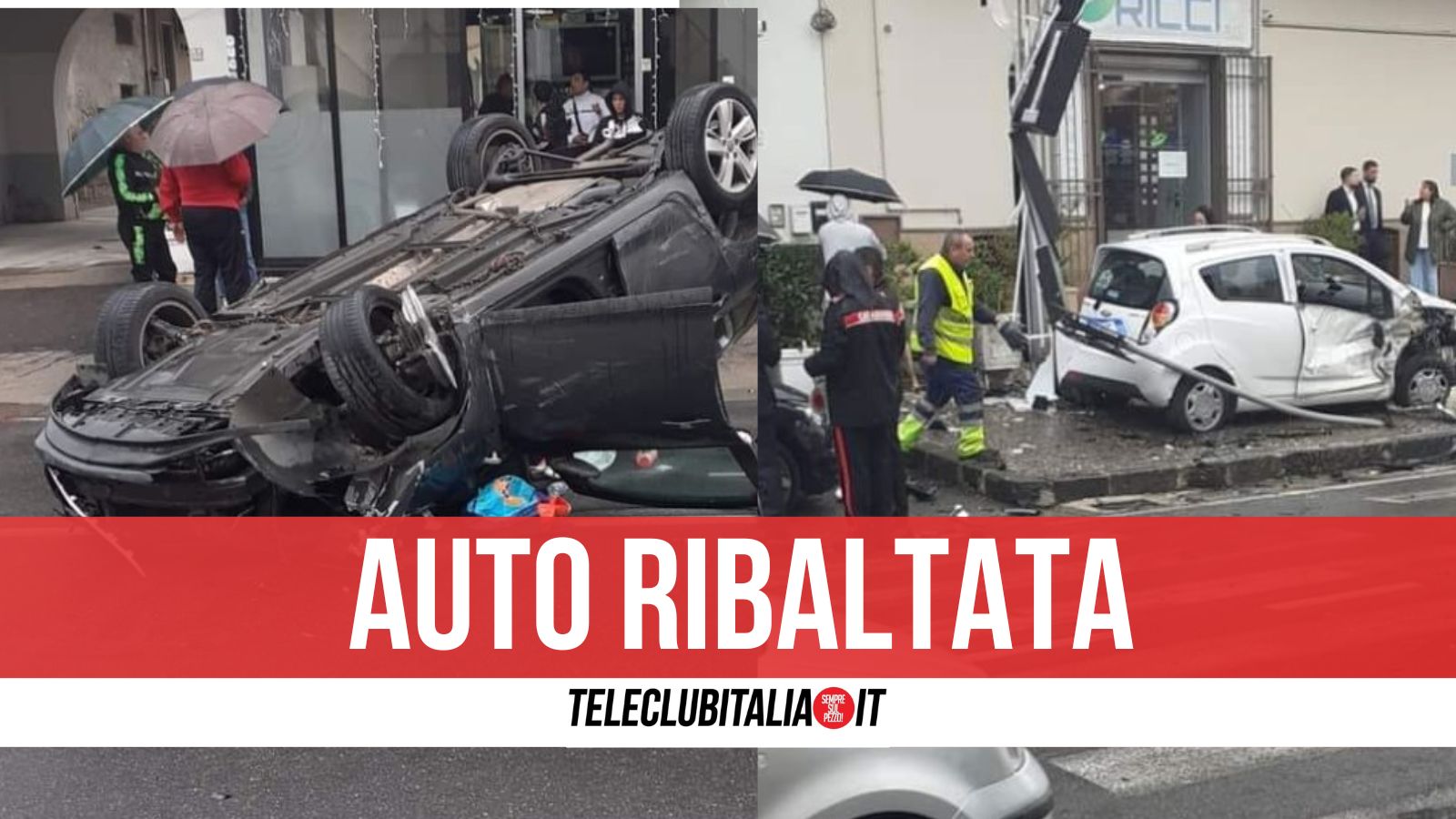 Spaventoso incidente a Mariglianella: miracolosamente illesi i passeggeri