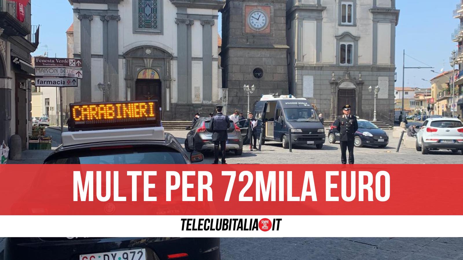 multe controlli giugliano carabinieri