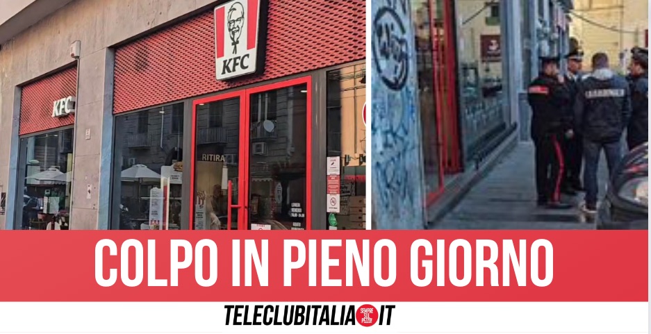 Napoli, banda del buco in azione: rapina a mano armata da KFC