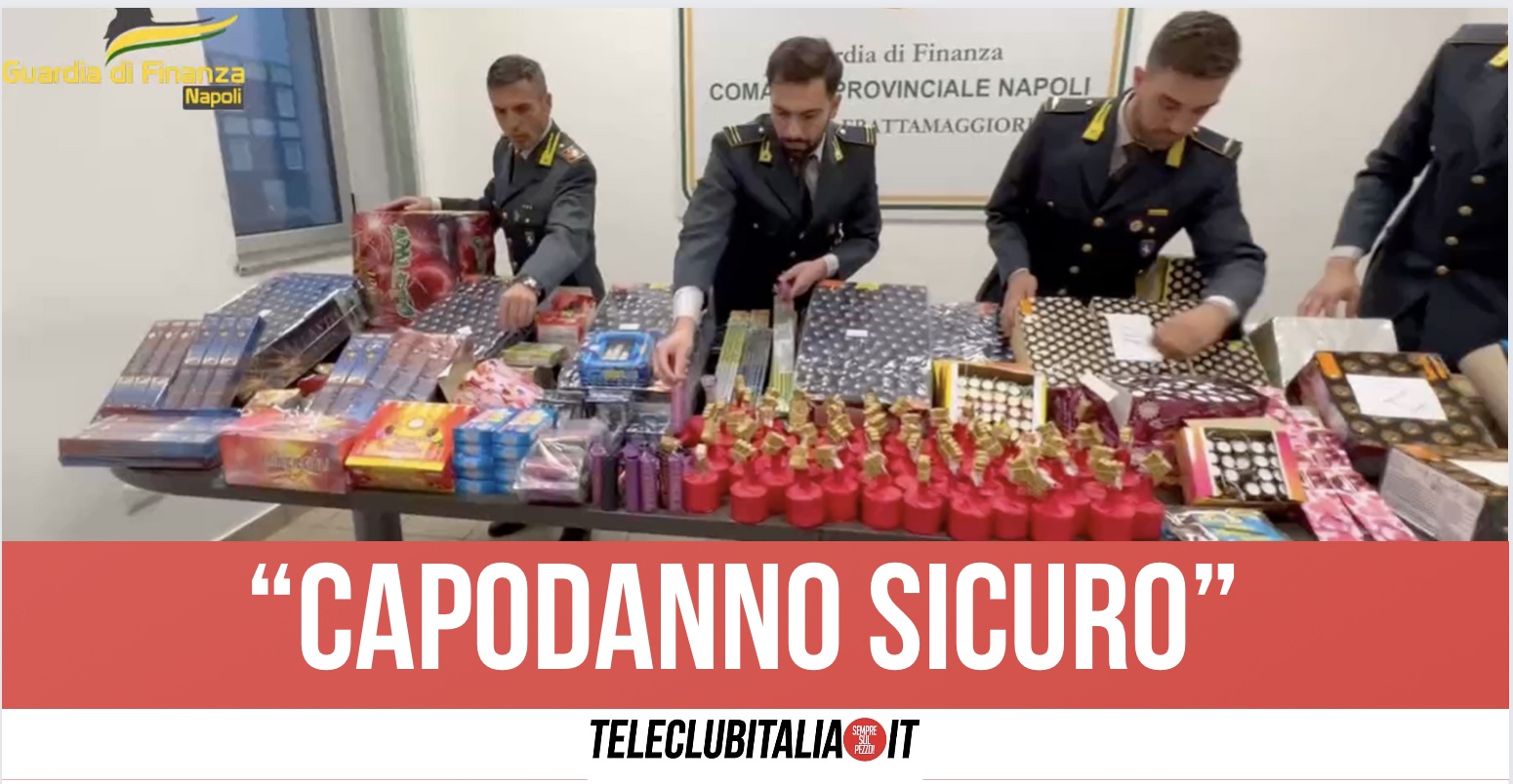 Sequestrati oltre 220mila botti illegali di Capodanno: 10mila scoperti tra Giugliano e Arzano