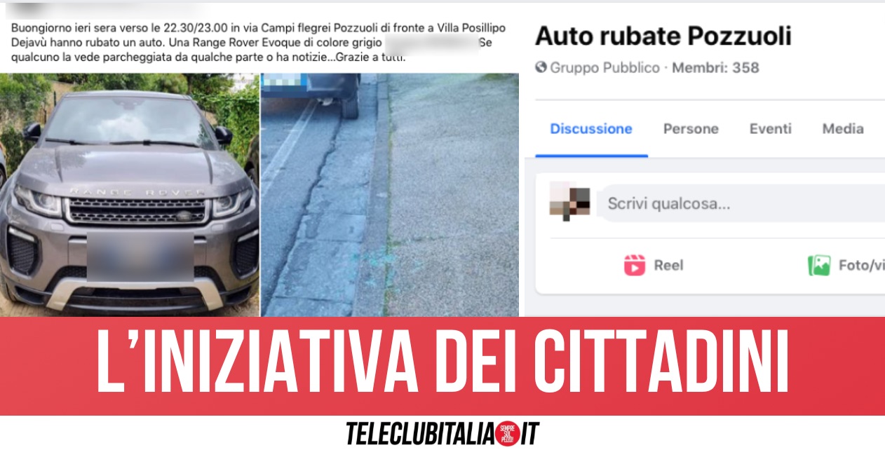 Allarme sicurezza a Pozzuoli, furti di auto in città: nasce gruppo su Facebook per raccogliere segnalazioni