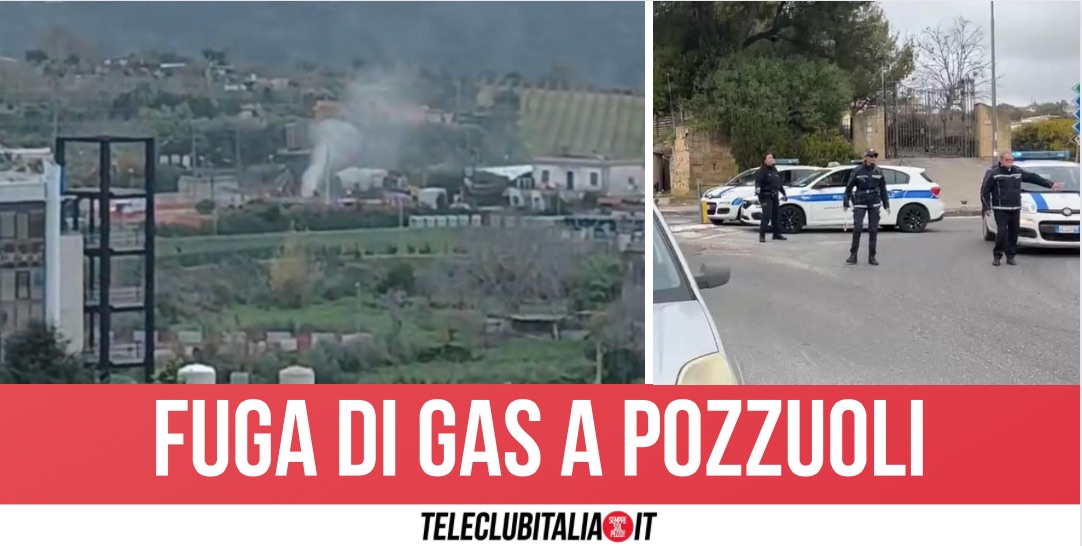 Paura a Pozzuoli, enorme fuga di gas: isolato ospedale La Schiana, traffico deviato