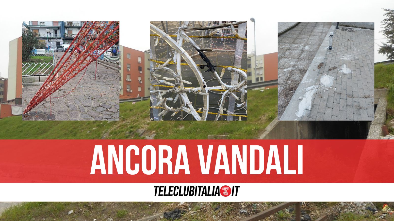 Tre atti vandalici nella notte a Casoria, il sindaco: 
