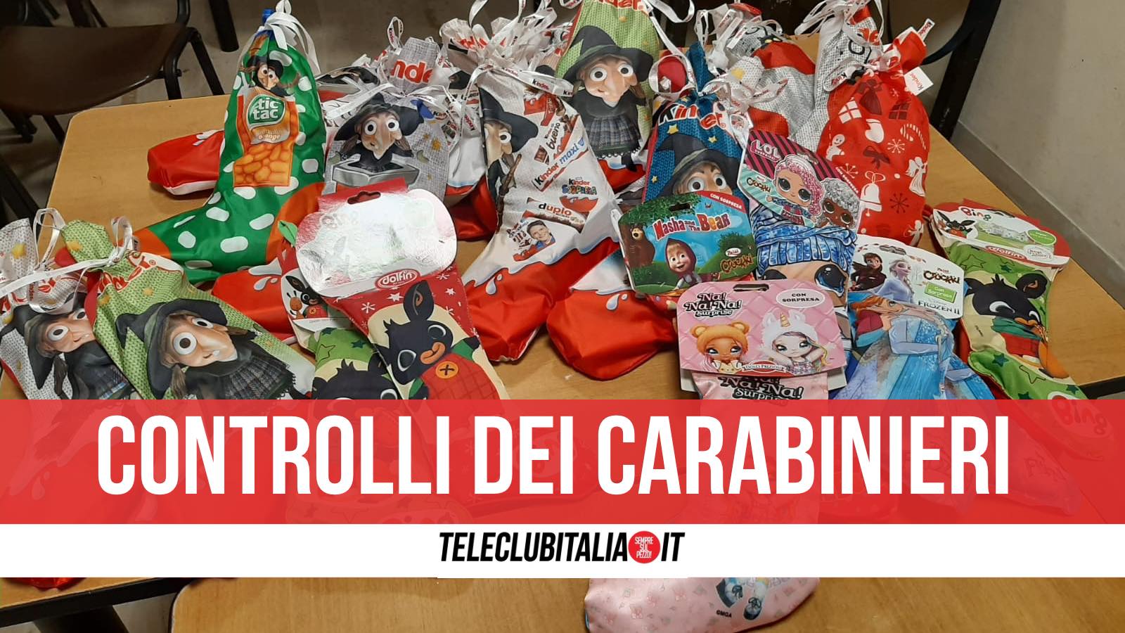 blitz calze befana casertano