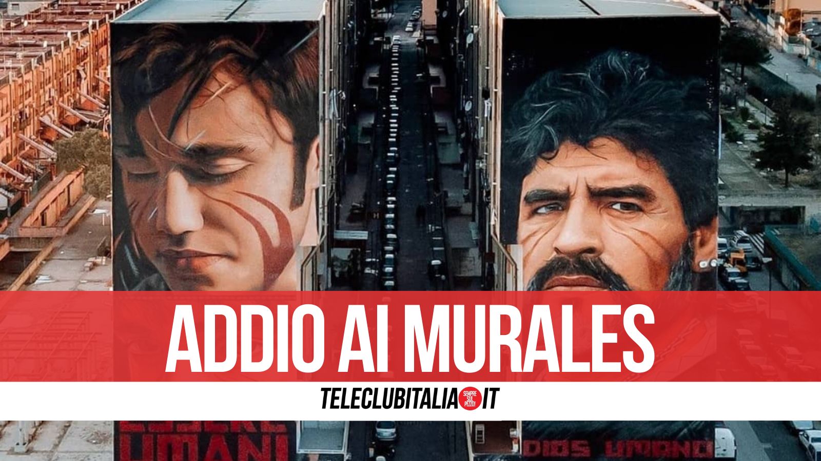 La nuova era urbana di Taverna del Ferro: addio al murales di Maradona