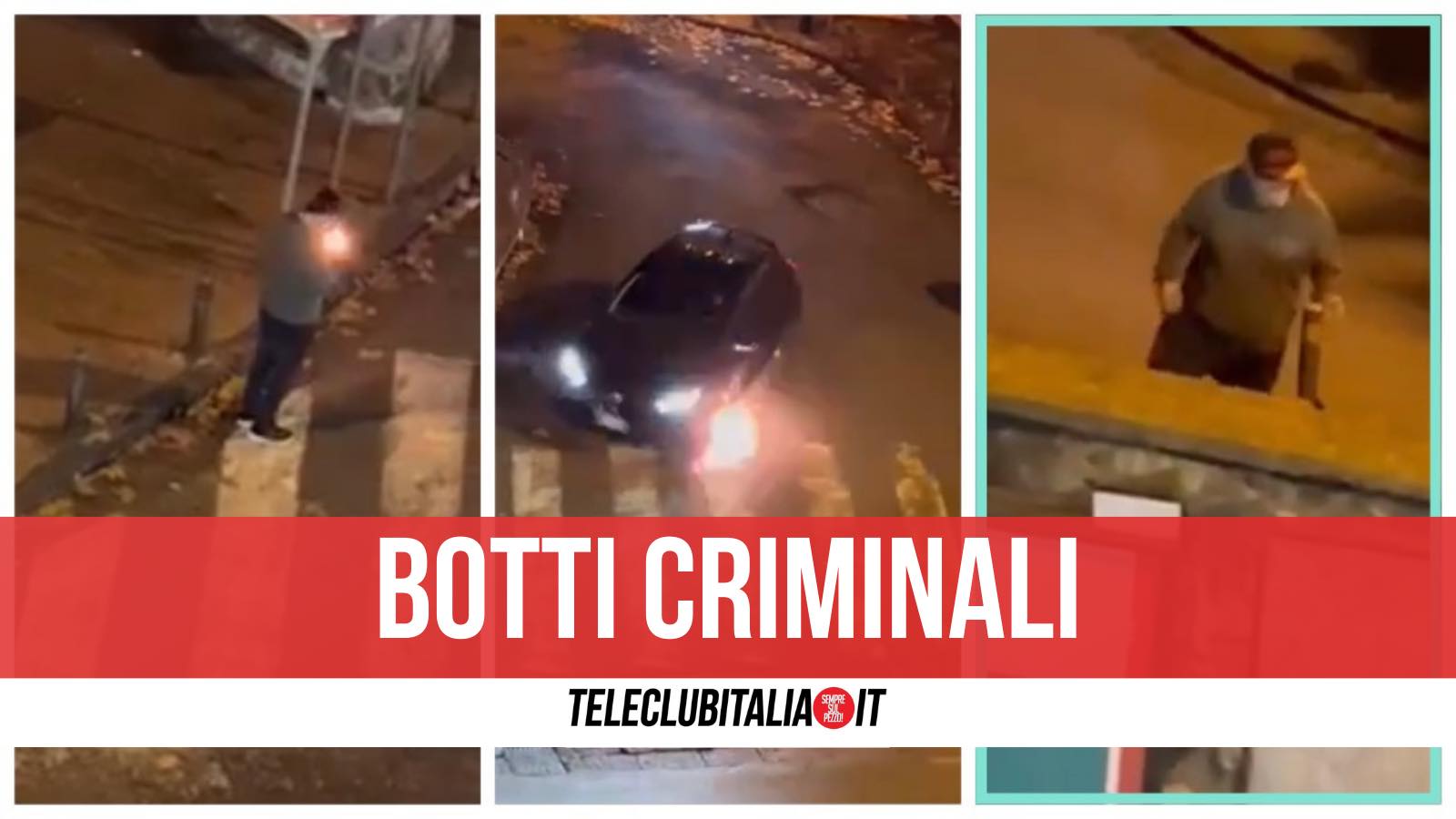 petardi sotto le auto napoli