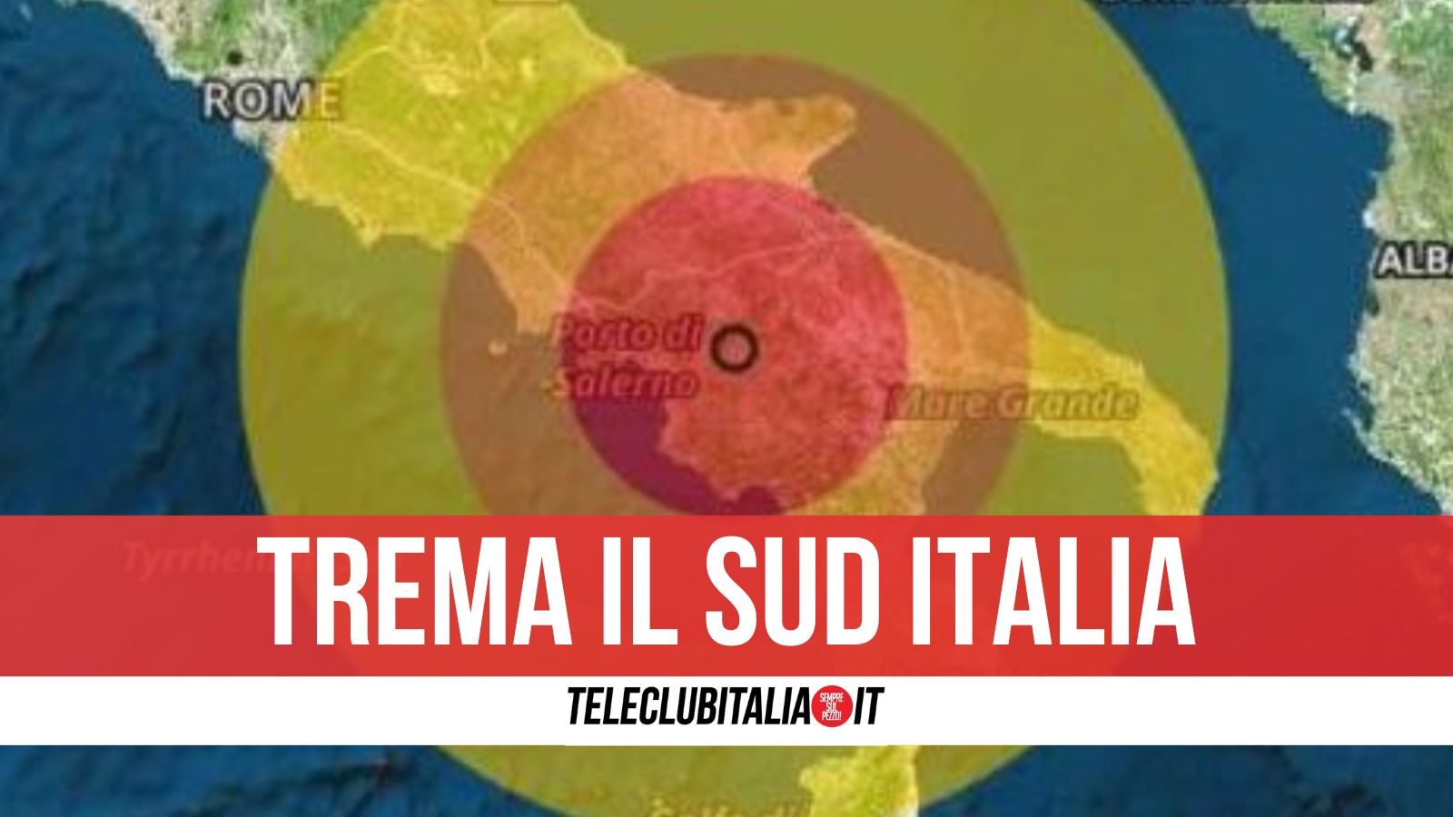 Trema la terra in Basilicata: scossa avvertita anche a Napoli e Salerno