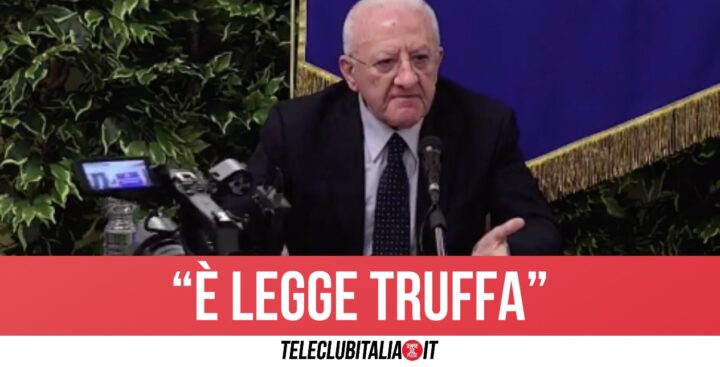 vincenzo de luca autonomia differenziata