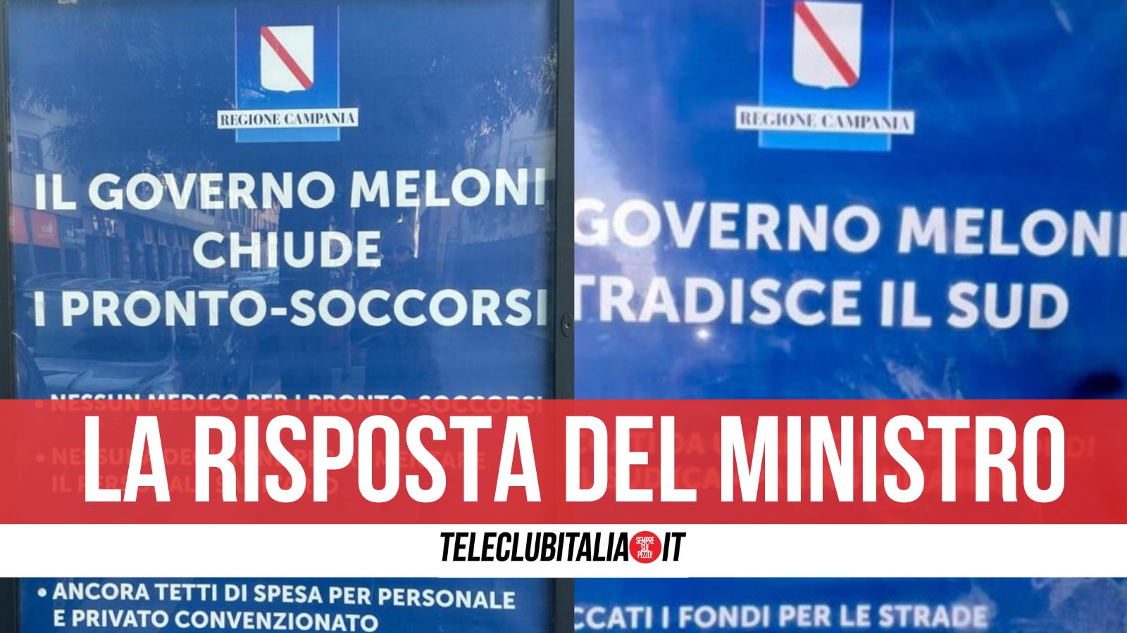 Manifesti Contro Il Governo Meloni In Campania