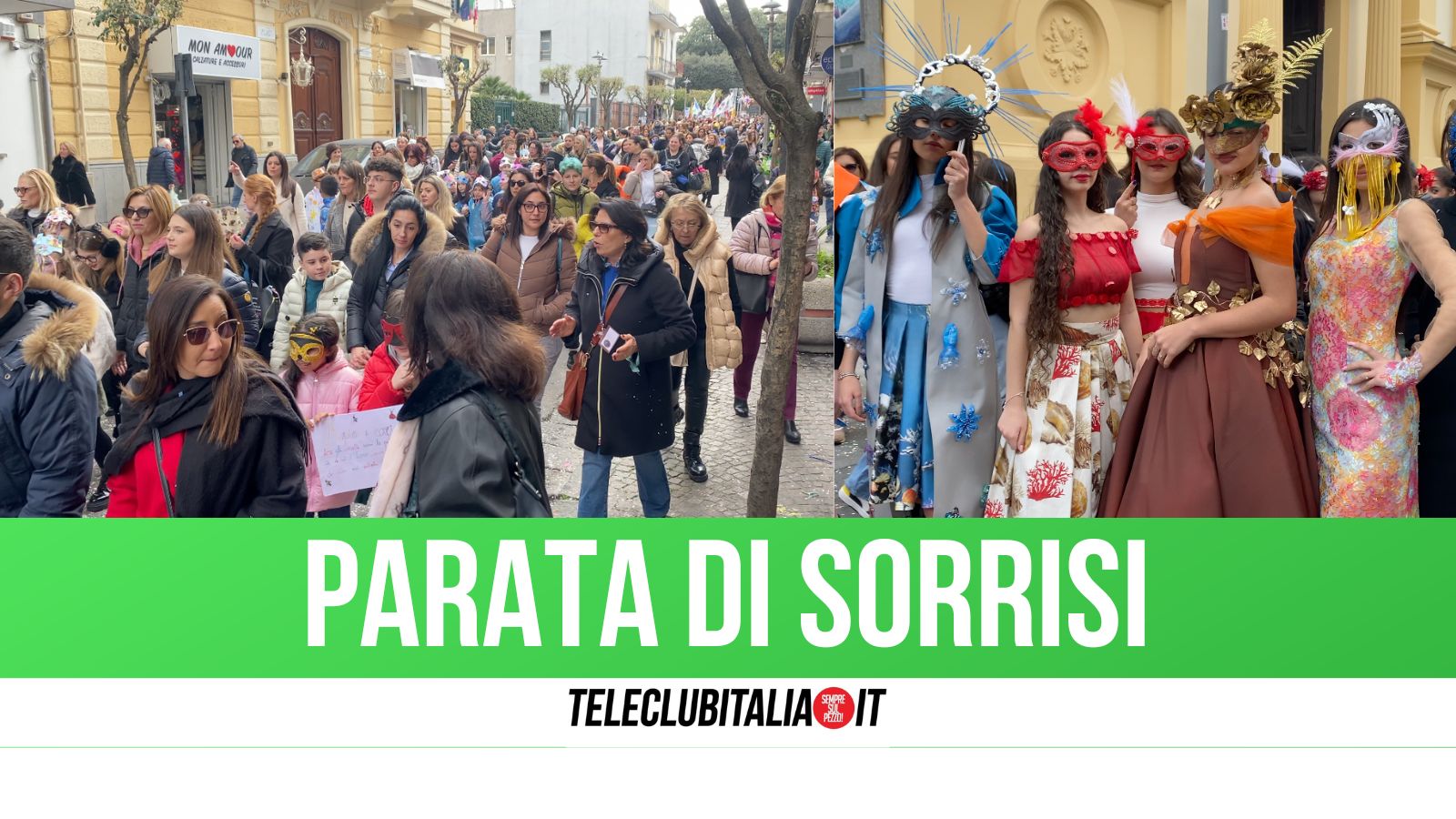 Giugliano, successo per la parata di carnevale di "Set Me Free"