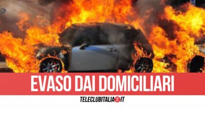 Auto rubata ad Afragola va a fuoco improvvisamente: pregiudicato 38enne in fin di vita