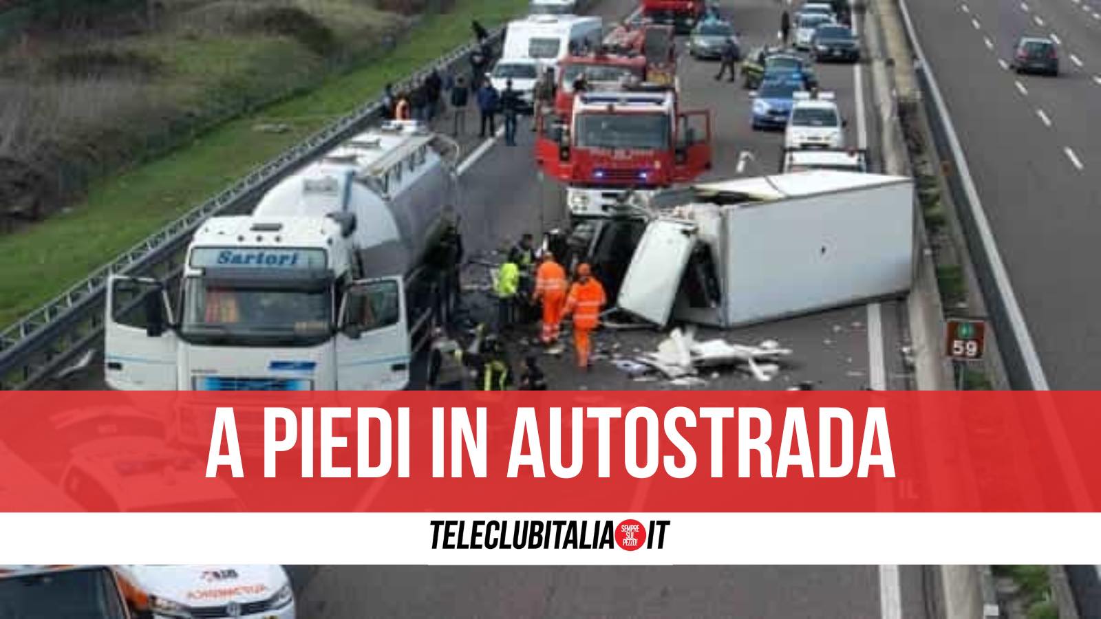 Morto A16 Autostrada A Piedi