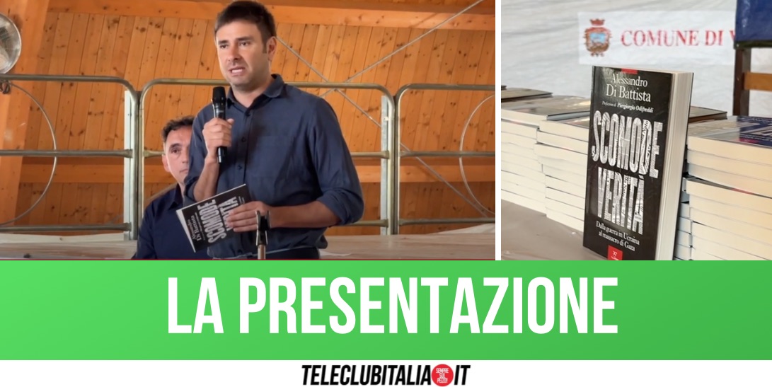 Presentato nuovo libro di Alessandro Di Battista a Villaricca: “Ritorno in politica? Valuterò tra due anni”