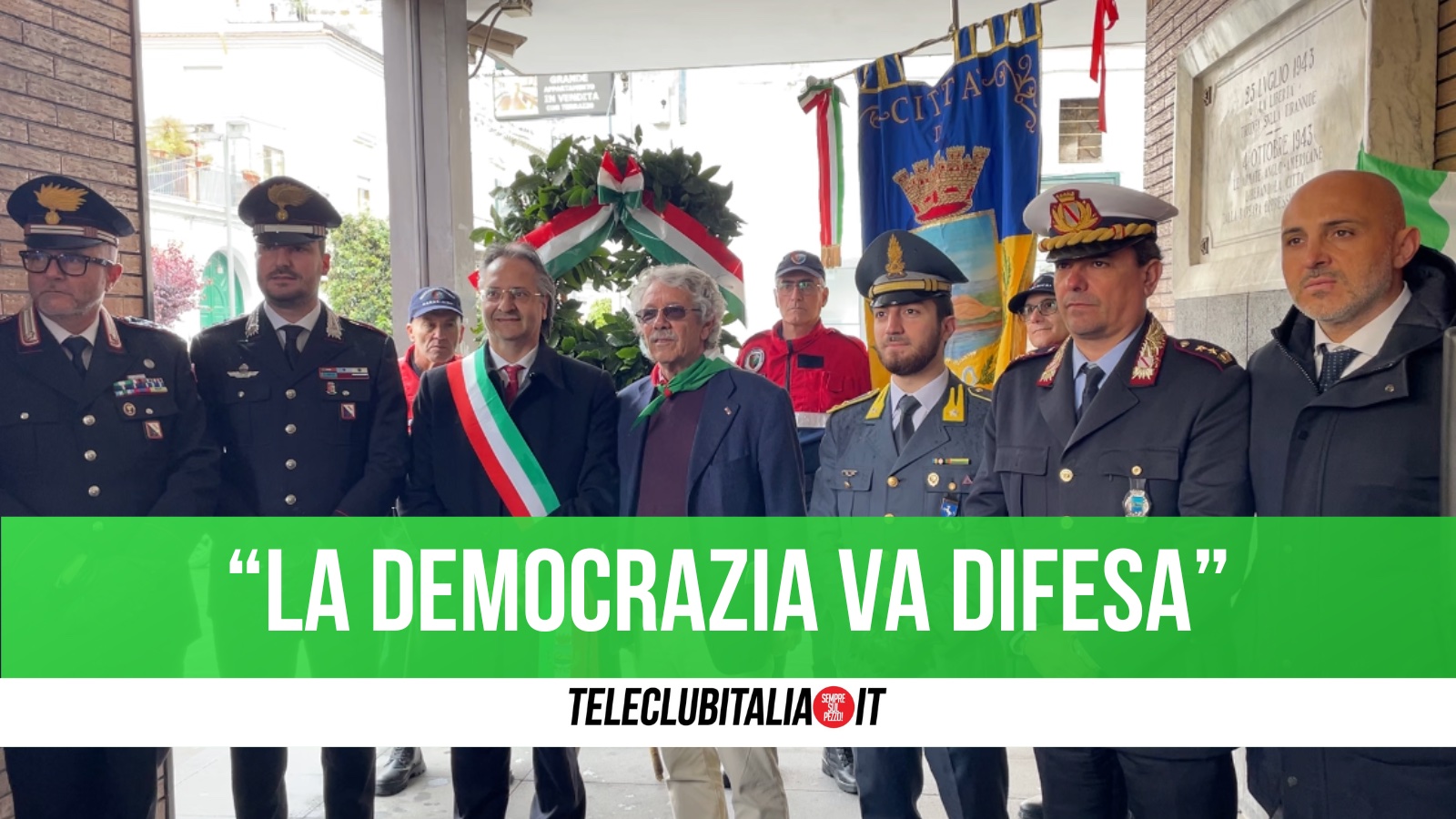 25 aprile, celebrazioni con l’Anpi a Giugliano: “La democrazia va difesa”