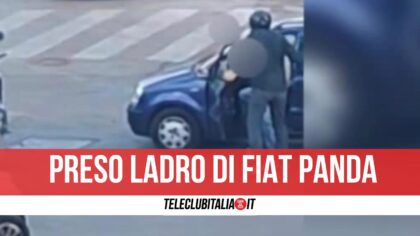 Ottaviano Ruba Fiat Panda Bloccato