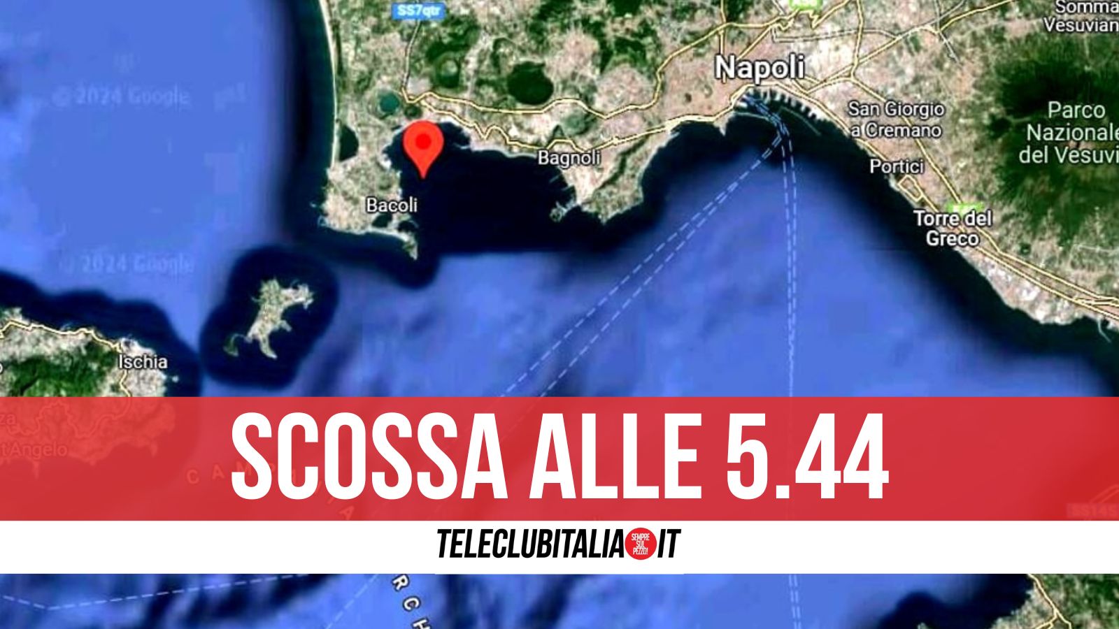 Campi Flegrei, nuova scossa di terremoto all’alba. Paura anche a Napoli