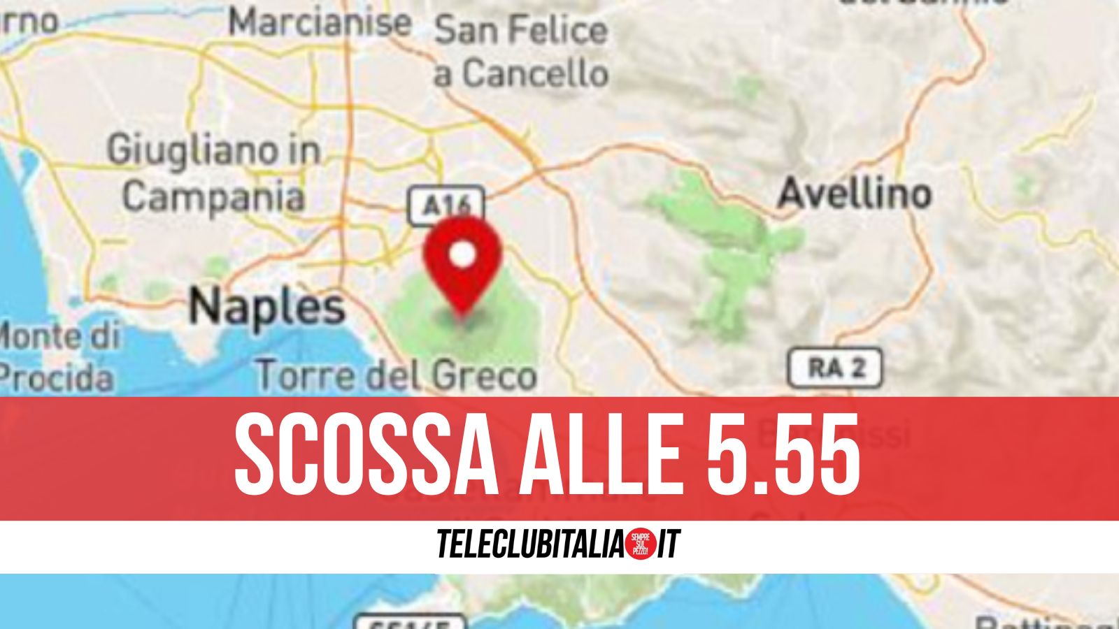 Napoli, trema il Vesuvio: scossa di terremoto di magnitudo 3.1