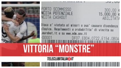 Vittoria Monza Napoli 15mila Euro